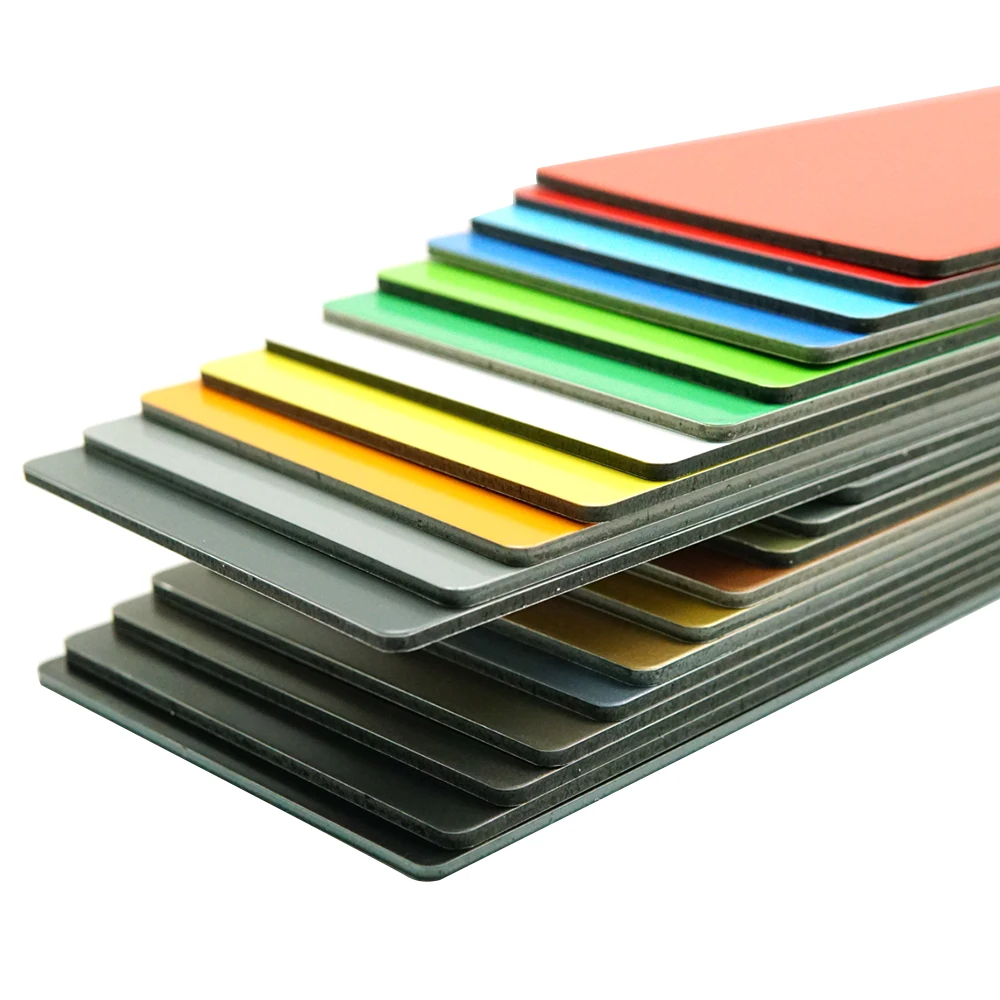 China factory sales 3mm 4mm White Matt  ACP Glossy ACM Sheet cheap price  Aluminium Composite panel