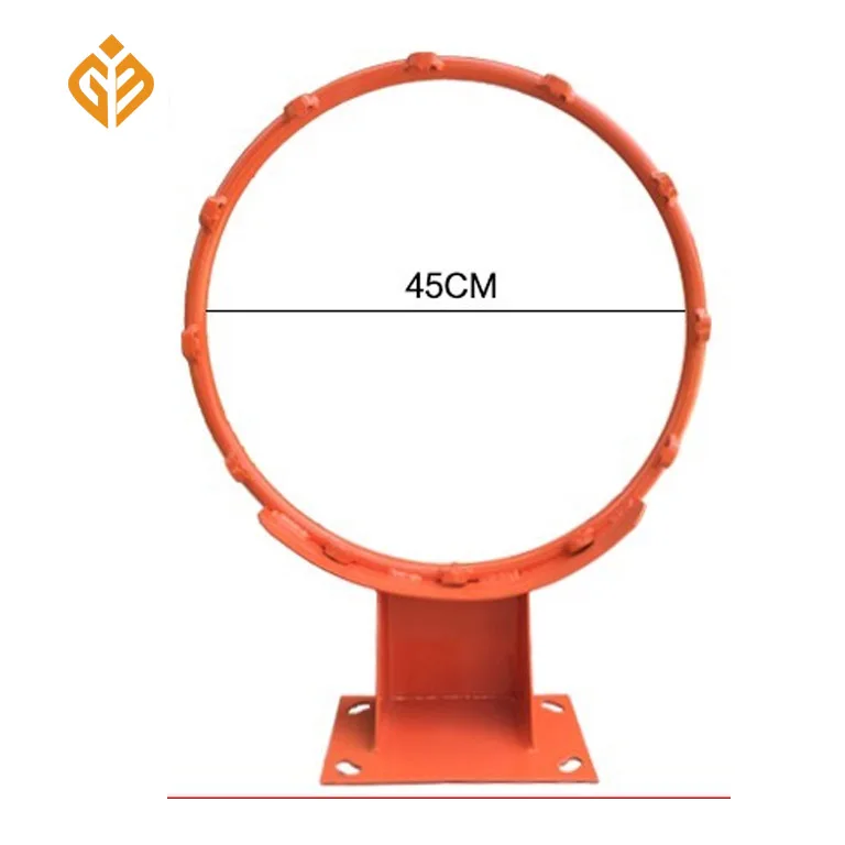 High quality adult sports outdoor basket hollow 45cm hanging net basketball hoop ring rim