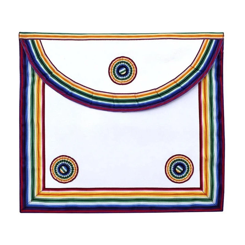 The Most Beautiful Regalia Masonic Grand Apron hand made embroidery collar sashes Red White Embroidered Blue Masonic