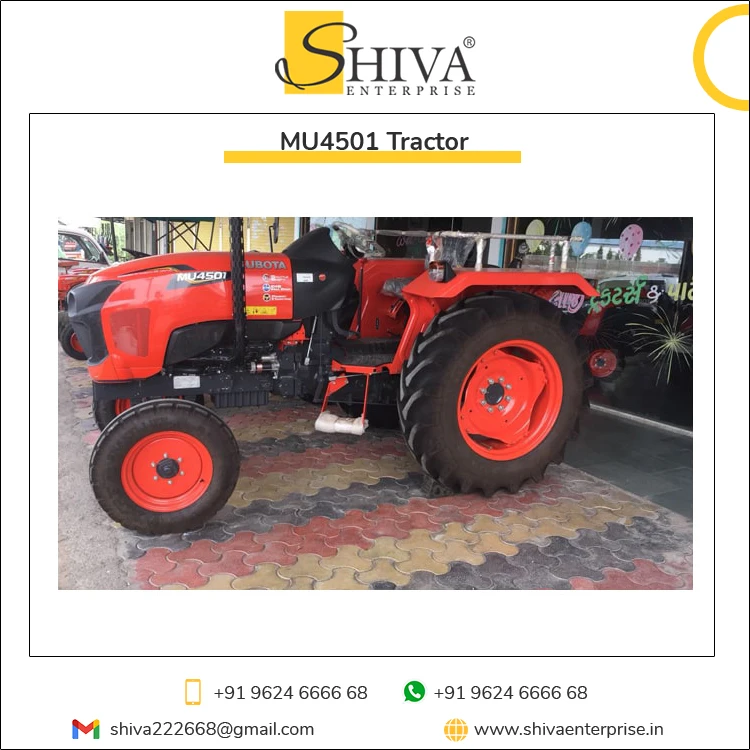 Kubota Fuel Efficient 4 Cylinder 6 Spline PTO 4wd / 2wd Engine MU4501 Agriculture Tractor at Lowest Price
