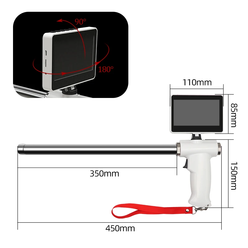 Upgrade Type Digital Vet Ai Artificial Insemination Gun Cattle Cow Smart with Camera