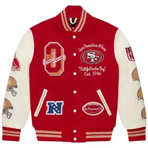 OEM custom patch chenille embroidery streetwear Plus Size coat varsity Jacket for men