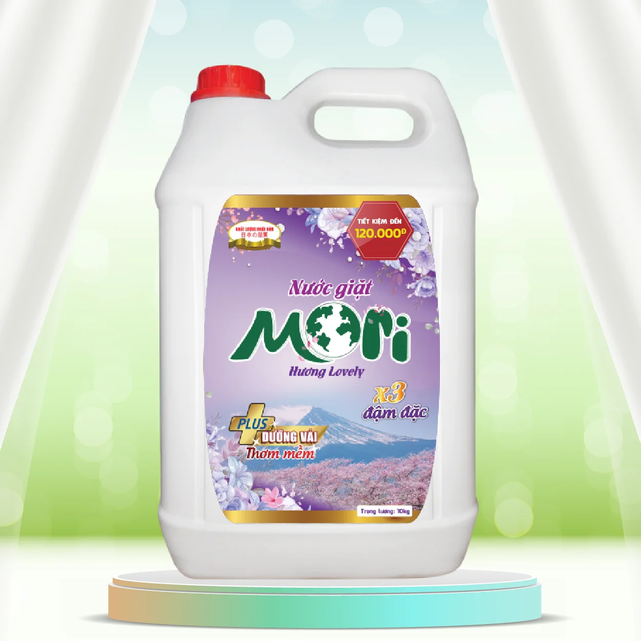 BEST SELLER MORI LOVELY LIQUID LAUNDRY DETERGENT 10KG WITH ADVANCED TECHNOLOGY AND JAPANESE QUALITY STANDARDS