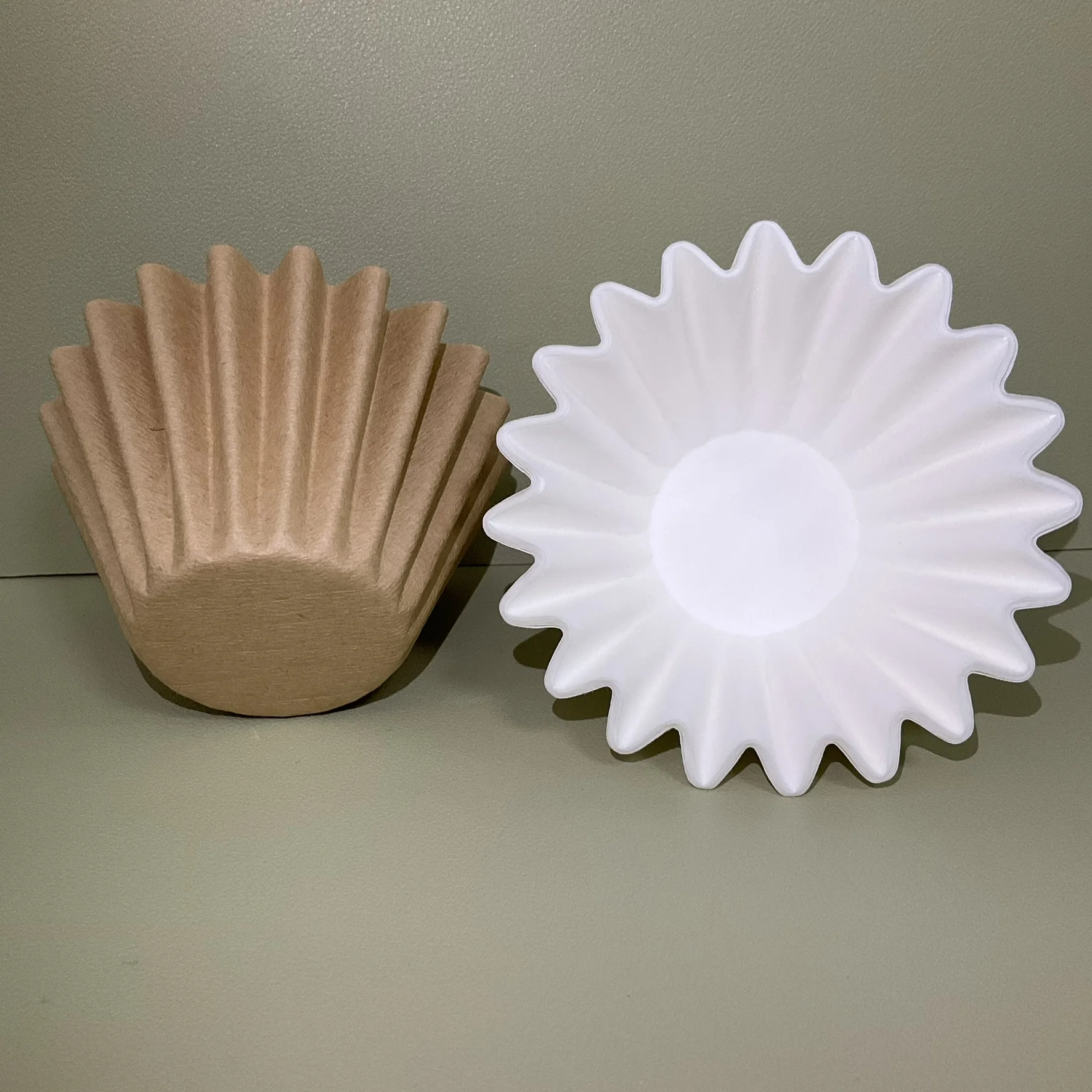 100pcs Size 50/185mm Basket Coffee Filter Papers For Manual Hand Dripper