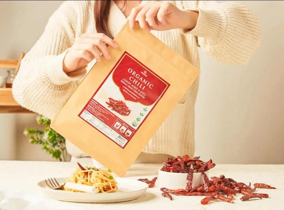 Homtiem 4 Oz. Organic Jinda Dried Red Chilli Peppers Authentic From Thailand Single Spices & Herbs