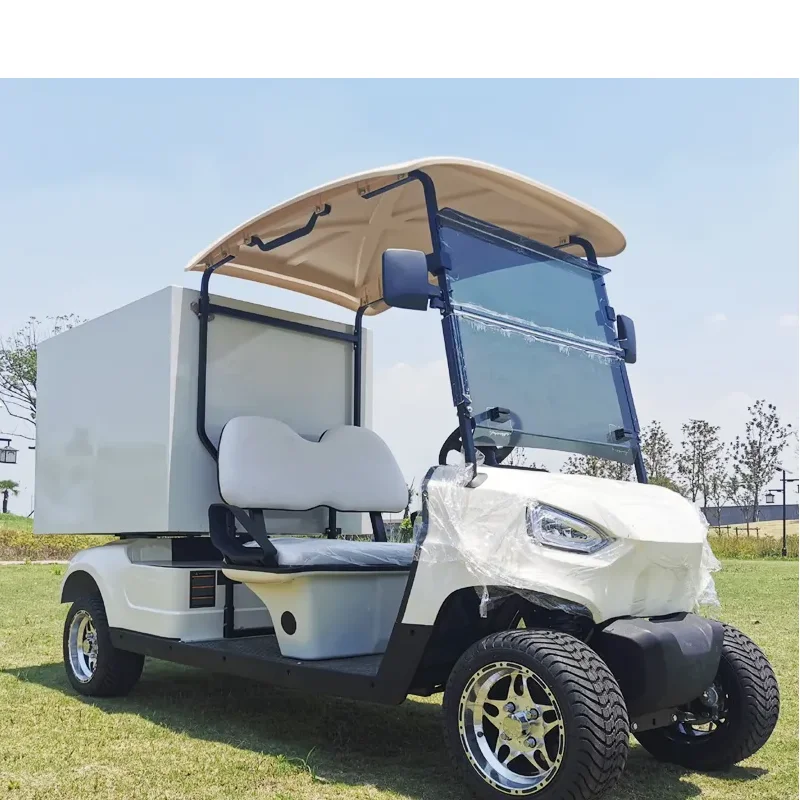 Best Price For 2 Seats Hotel Resort used electric room service food delivery golf carts with closed box For Sale