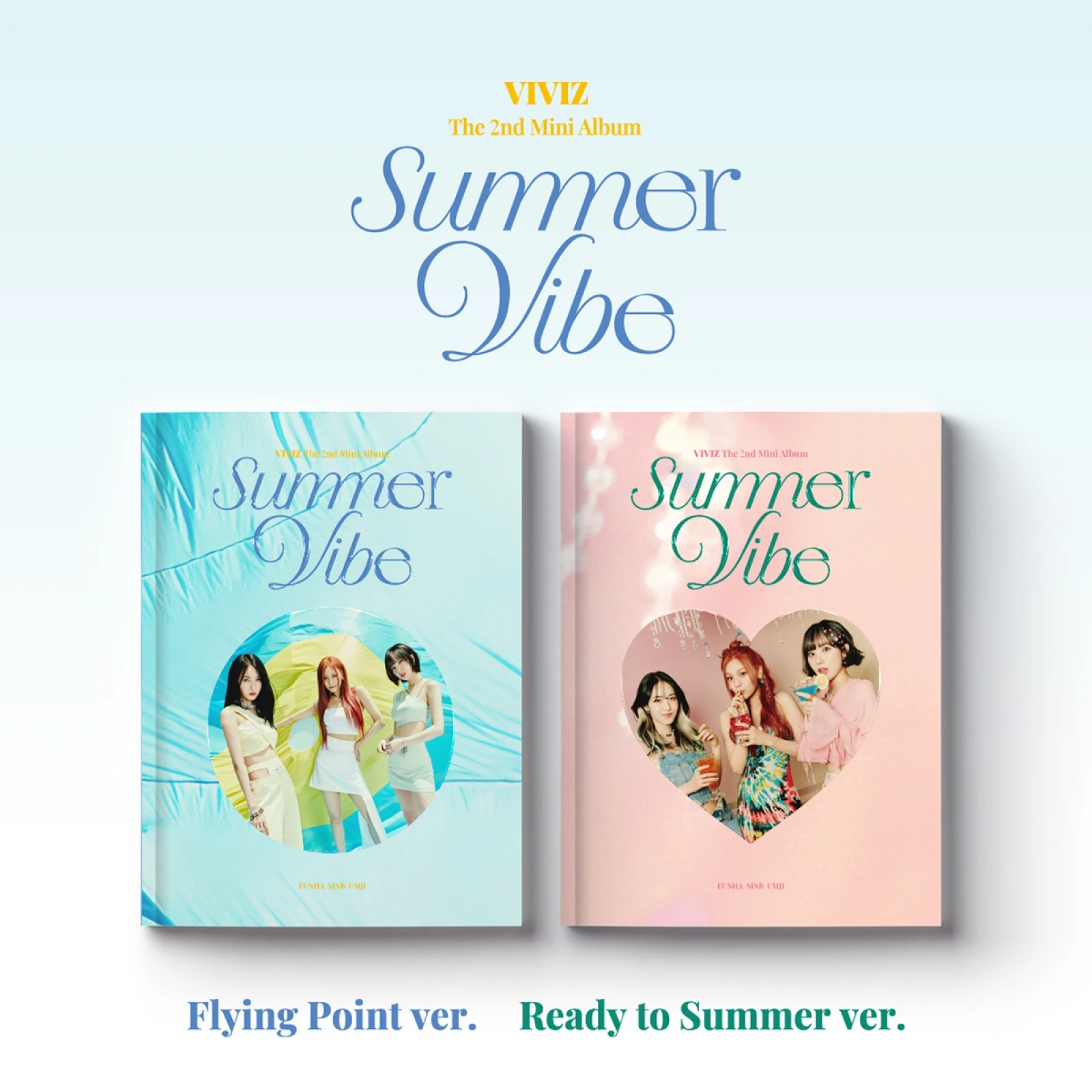 Официальные альбомы KPOP Корейская IDOL Girl Group GF VIVIZ 2-й мини-альбом летняя Vibe Photobook