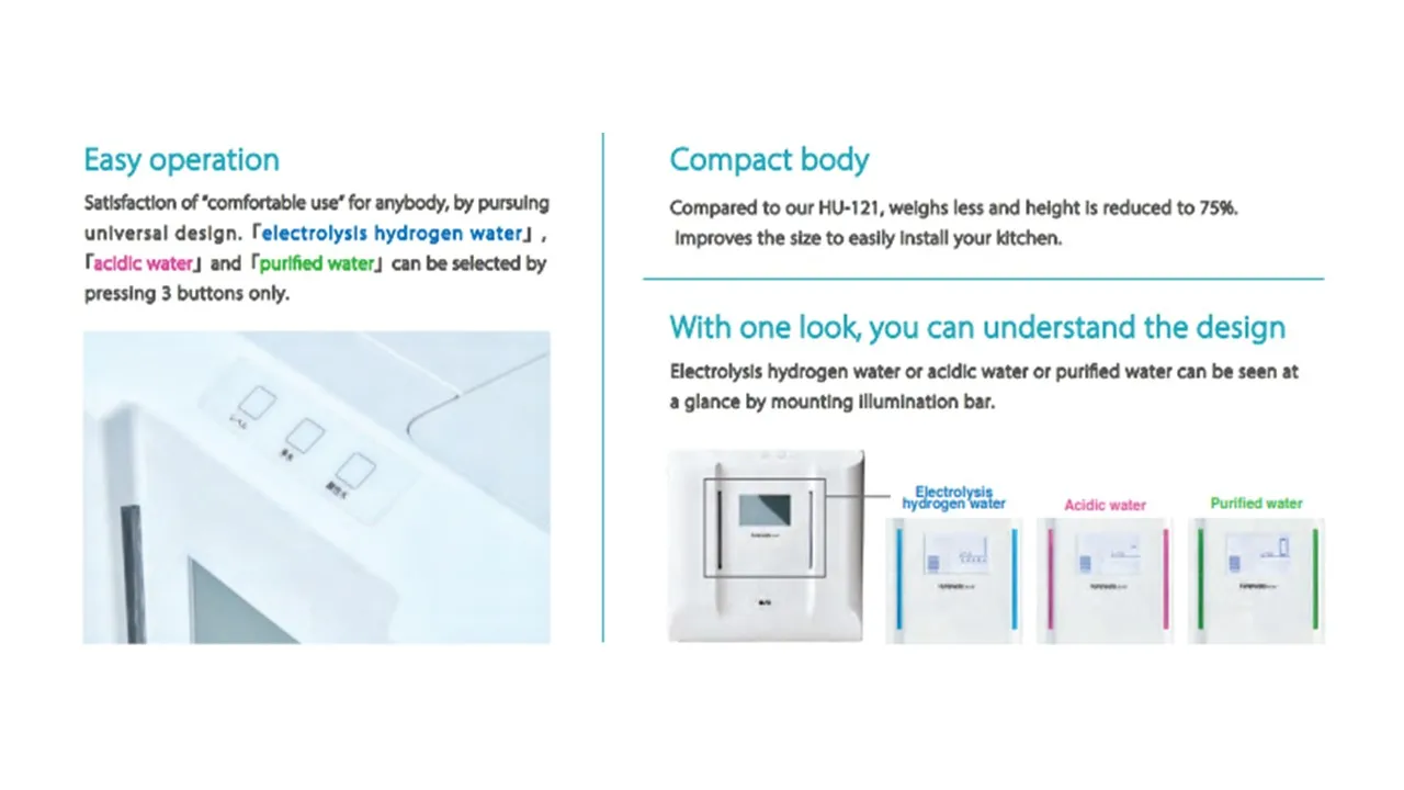 Hydrogen Electrolysis Alkaline Despencer Drinking Filter Machine Hot Selling Japan
