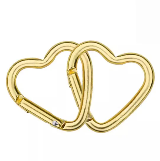 Certified Outdoor Style Heart Shaped Carabiner Mountaineering Special Shape Mini Spring Snap Hook Key Ring Carabiners
