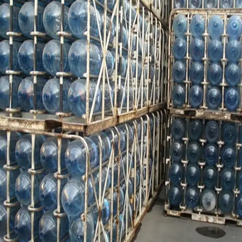 Light Blue PC Water Bottles Made from Recycled PCB Board Plastic for Bales or Grined Scrap Waste