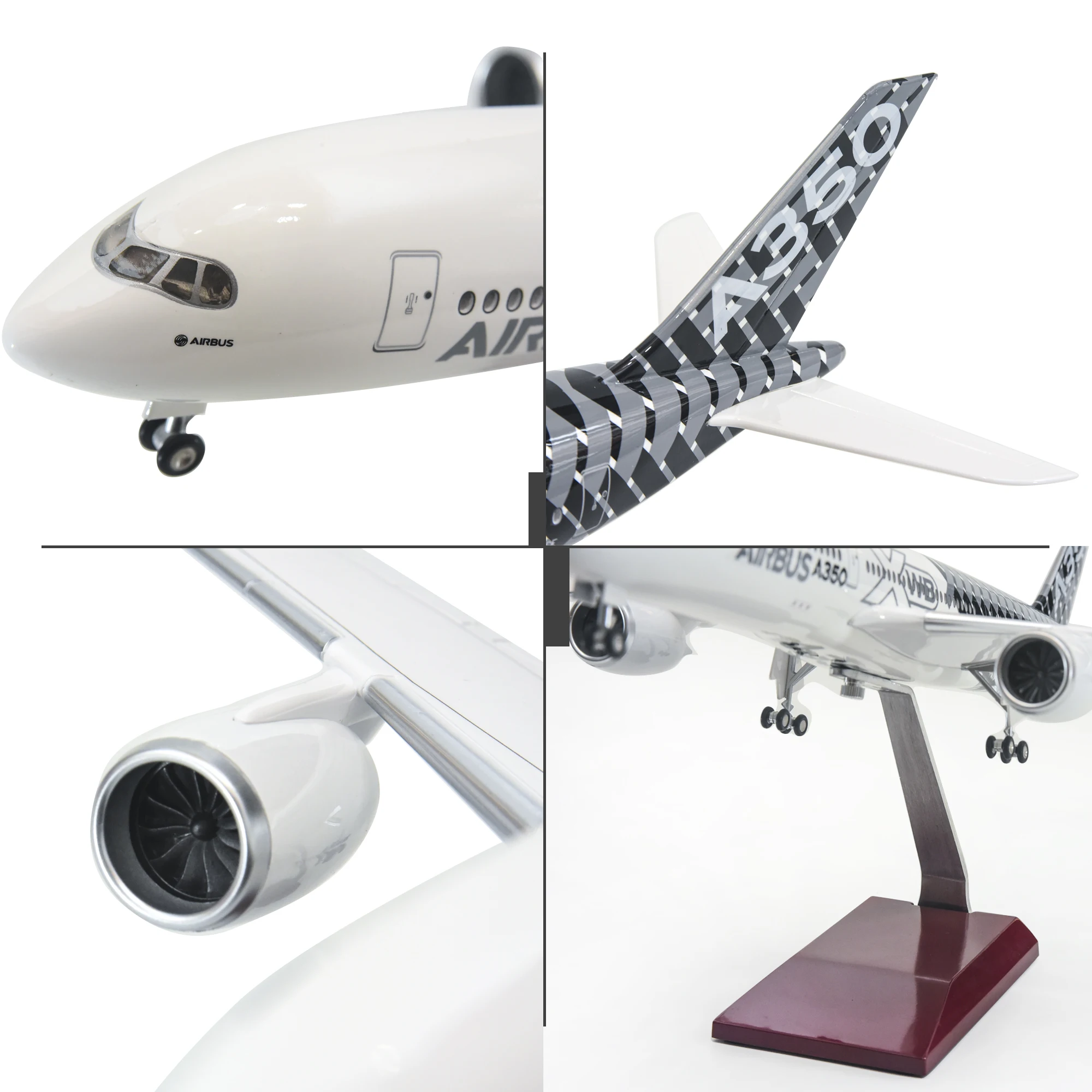 [LED Version] Plane Model Airbus A350 Xwb 1/130 48cm ABS Resin Aircraft Airlines Product