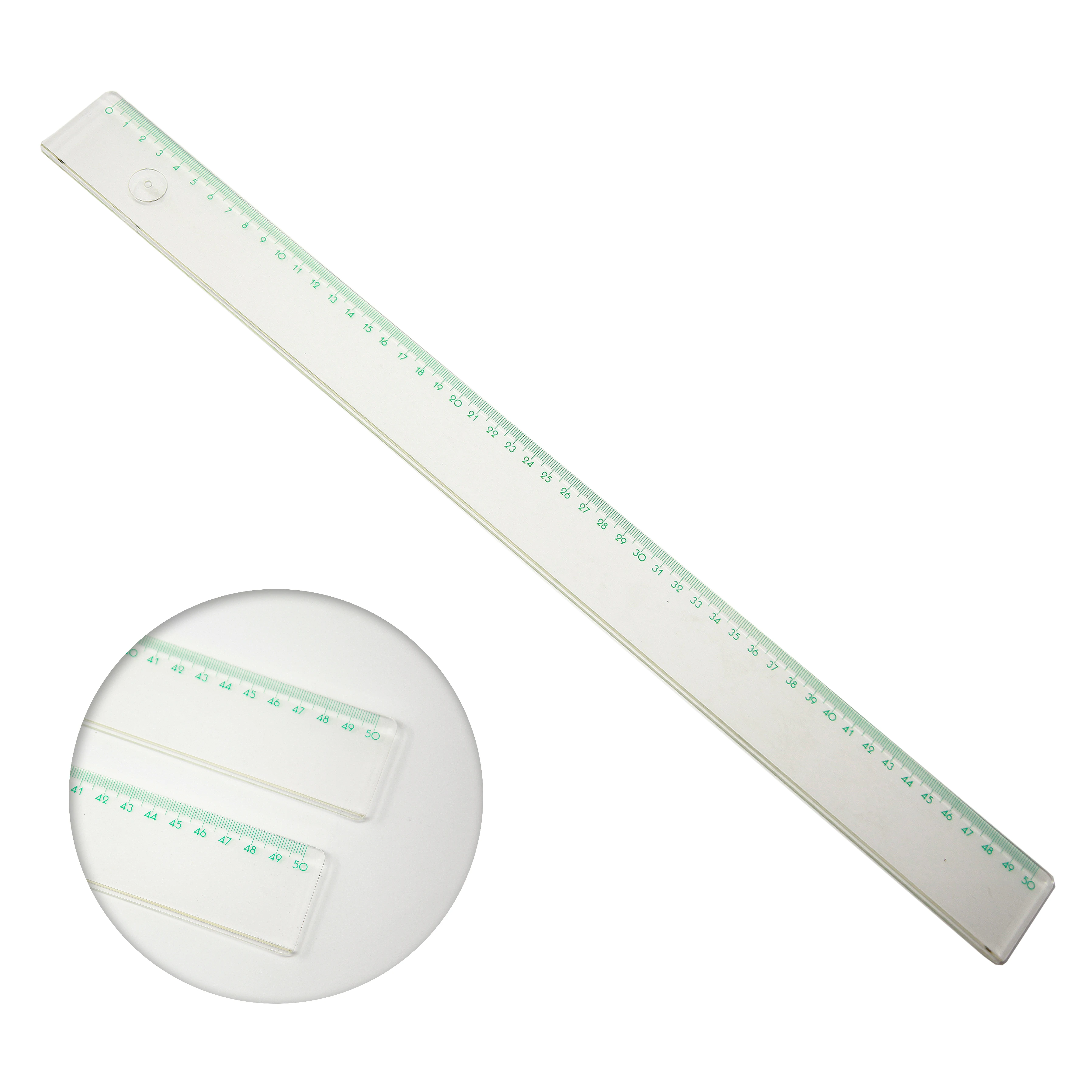 Sustainable retailer compostable PLA polylacticacid 100% biodegradable plastic ruler 50 cm for drawing