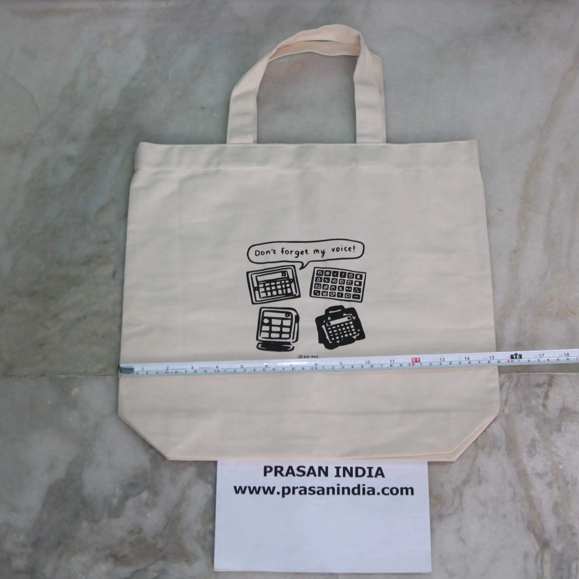 A high quality natural Calico Tote Bag perfect for Block Printing Stencilling Embroidering or Painting onto