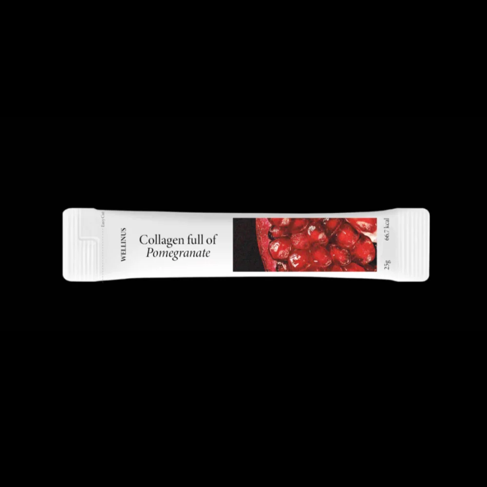 (HONEST FARMER) Collagen full of Pomegranate stick jelly type food containing fish collagen 1 box (25 ea x 25 g) KOTRA