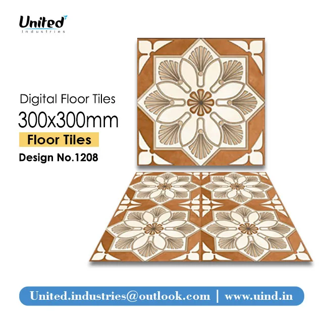 Latest Classic Modern Ceramic Carpet 300x300 mm Digital Floor Tiles High Quality Stone Flooring for Outdoor Room 6 mm Thickness