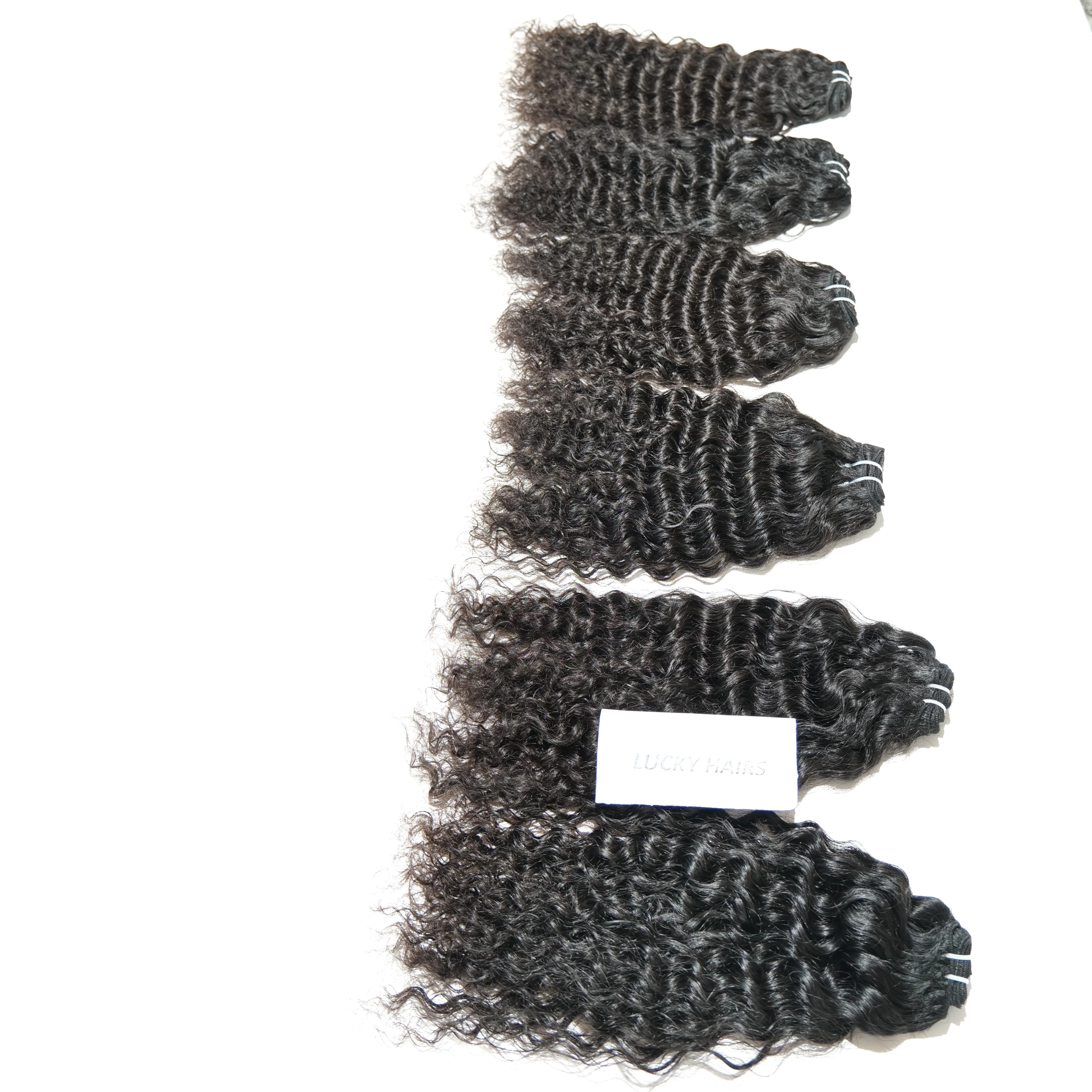 Raw Virgin Human Hair Bundles Unprocessed south India Temple 100% Raw Indian human hair extensions