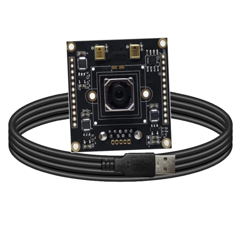 OEM 13Mp 4K Uvc Camera Module Cmos IMX378 Sensor 76 Degree Autofocus Usb2.0 Plug and Play Built In Dual Microphone