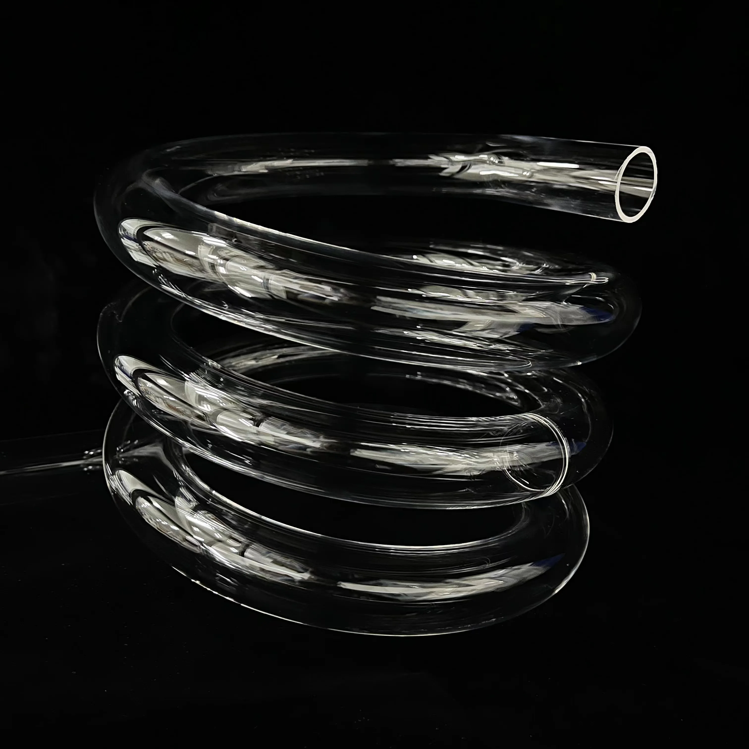 Индивидуальная высокотемпературная устойчивая кварцевая стеклянная трубка, спиральная кварцевая трубка, кварцевая трубка со спиралью