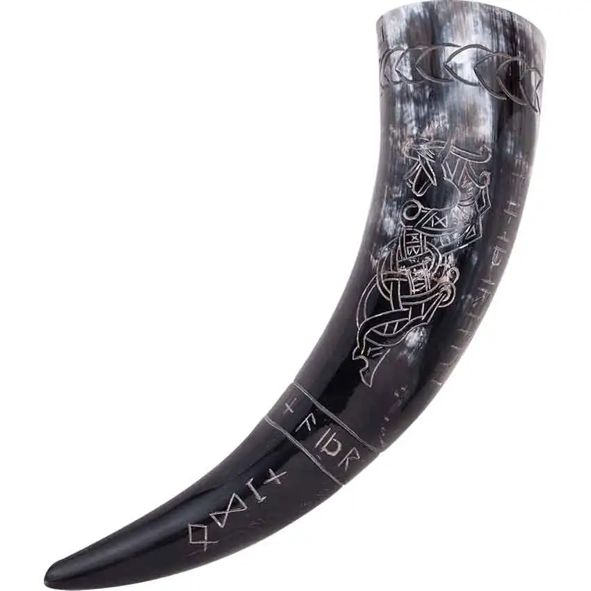 Buffalo drinking horn new design best quality bar accessories and beer and wine use buffalo viking horn