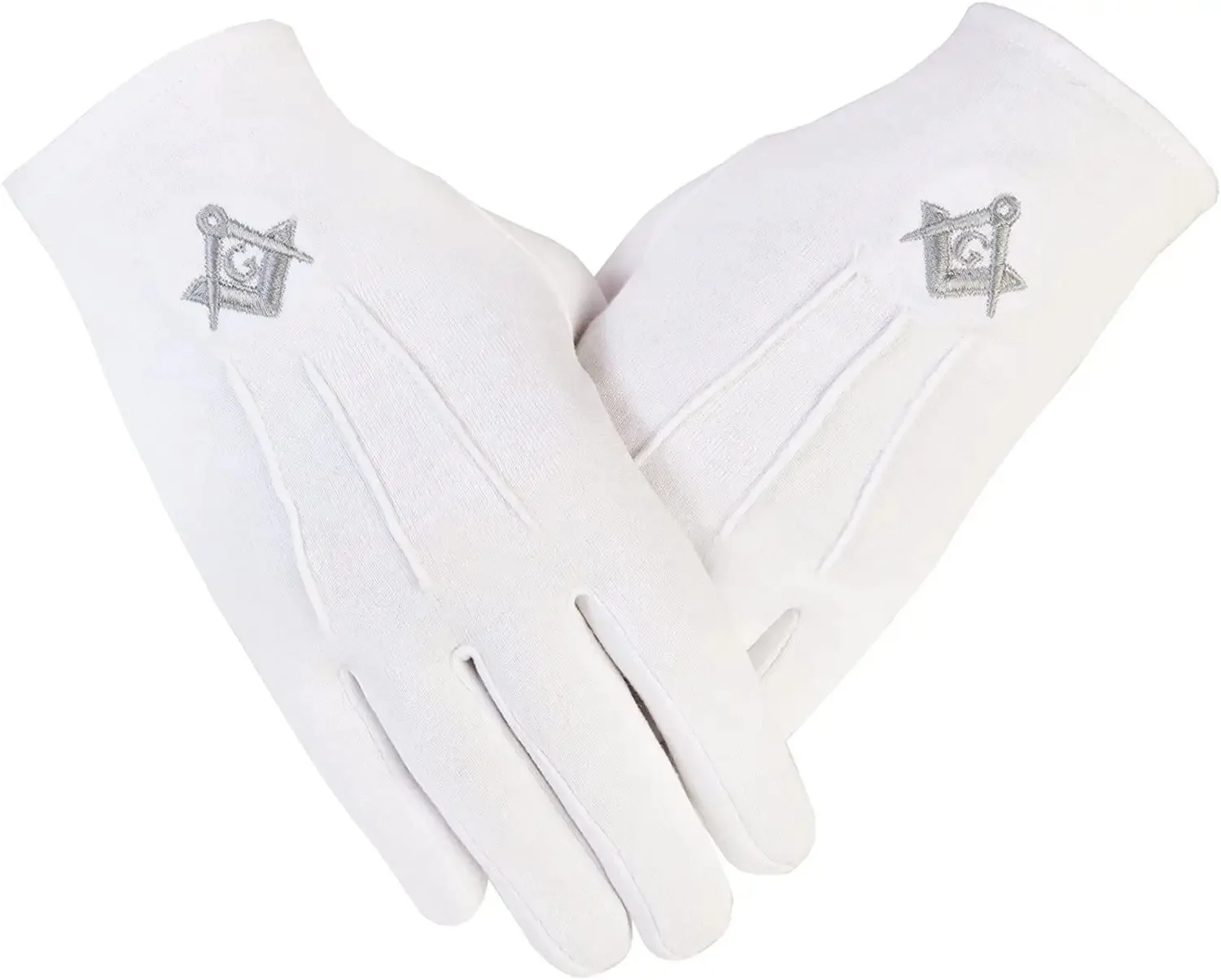 Новые высококачественные белые мягкие кожаные перчатки Masonic Regalia квадратные с компасом и G лучшие товары оптом высокого качества