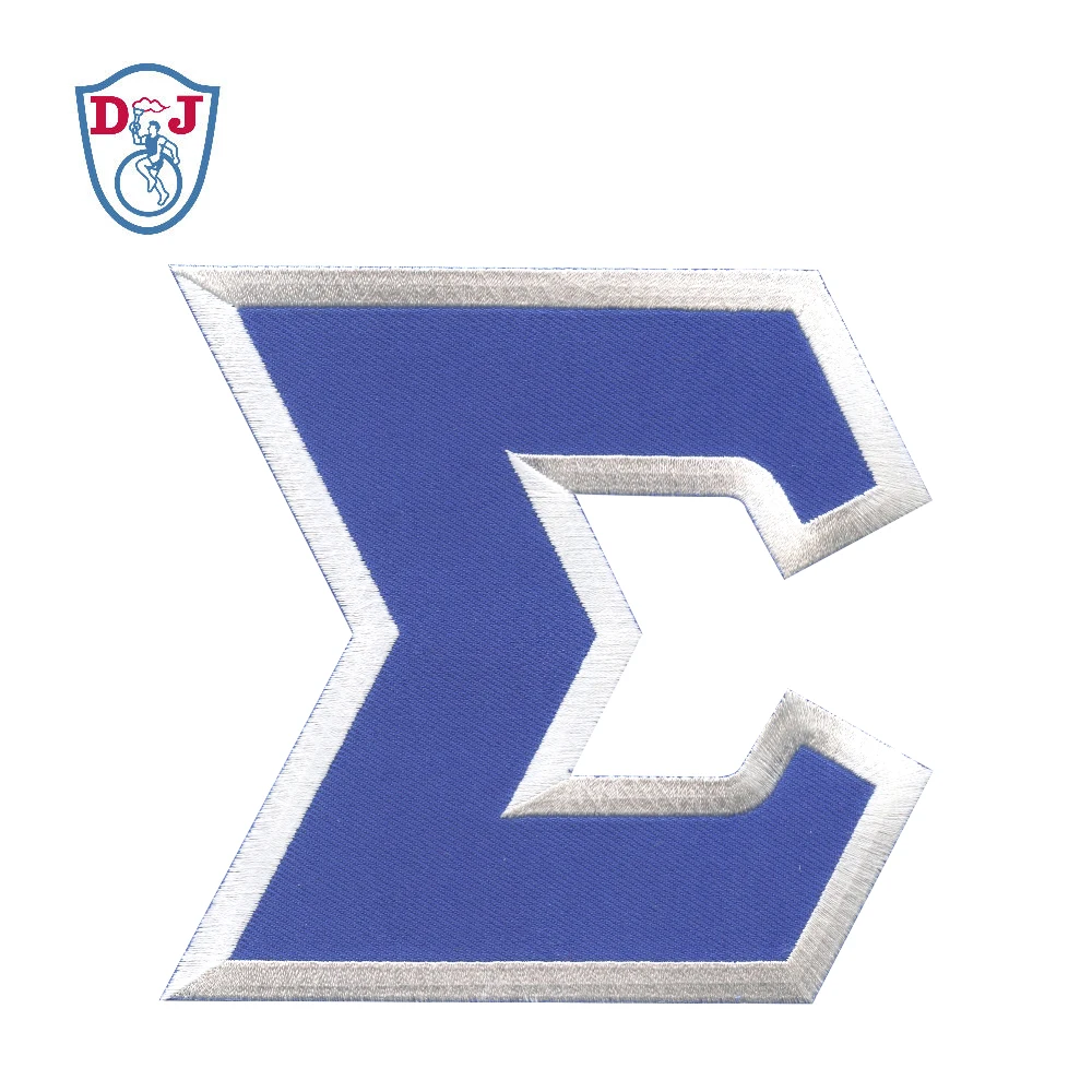 Customized Letter Patches Iron On Greek Letter Embroidered Applique sorority & fraternity patches