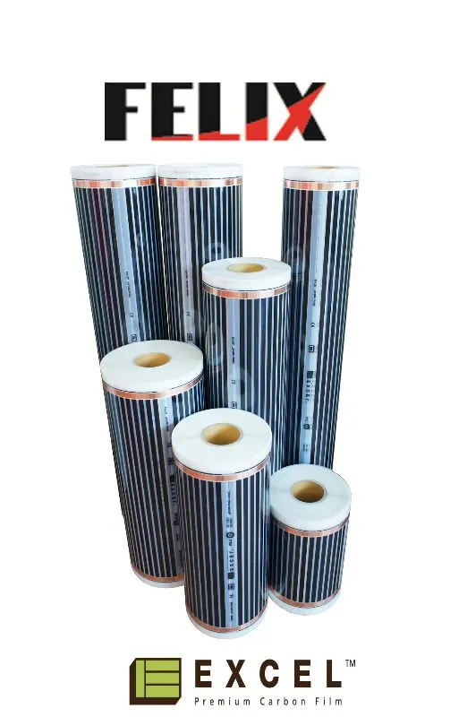 Far infrared Carbon Heating Film EXCEL Self regulating PTC Underfloor Heating Film All Types