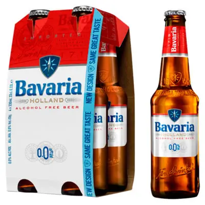 Bavaria премиум-класса из безалкогольного пива-100% вкуса-0% спирта. Упакован в полный контейнер 24x330 мл бутылок.