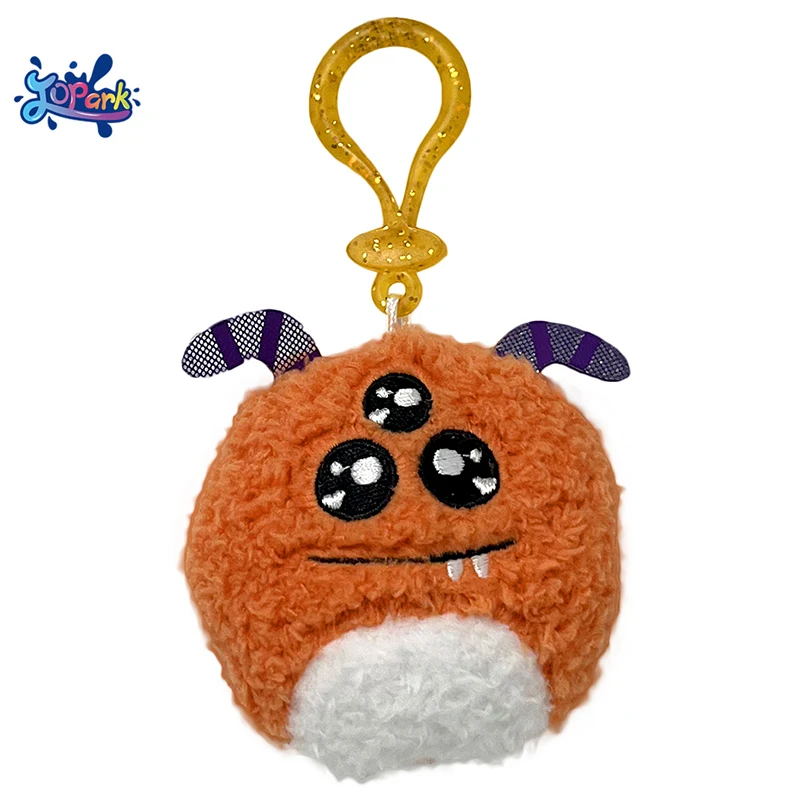 Customized High quality Christmas Plush Doll Mini Keychain Plushies OEM ODM Green Stuffed Key Chain Toy Monster Season Gift