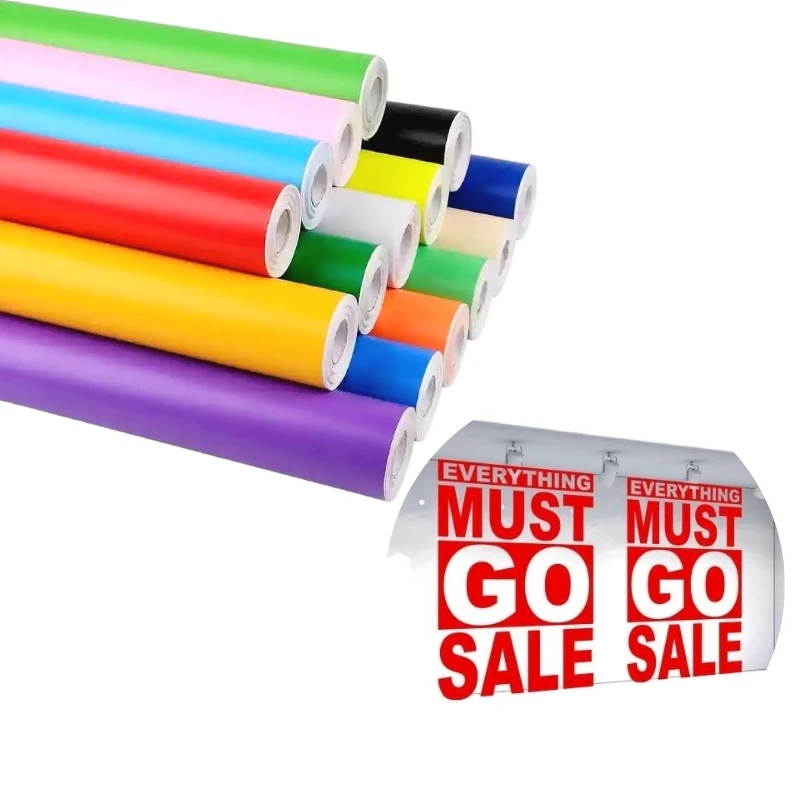 Wholesale Color 1.22*50m Self Adhesive Vinyl Roll Color Cutting Plotter Vinyl 0.61*50m