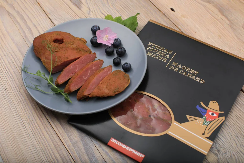 Dried duck breast (sliced), 150 grams