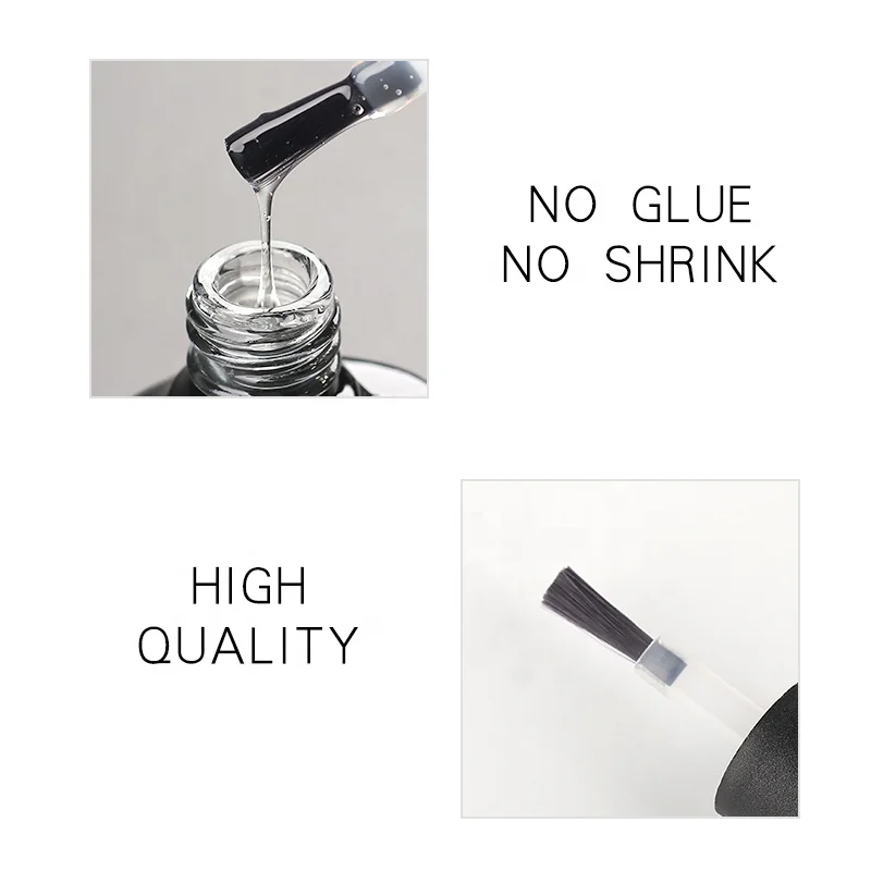Wholesale 7.5ml 2 In 1 Uv Builder Gel Base Coat In Bottle With Brush Long lasting good quality OEM/ODM