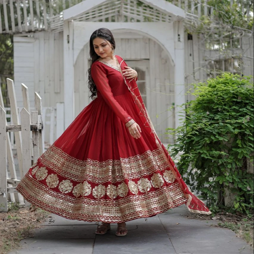 Новейшая одежда R & D для фестиваля Eid и Diwali костюм сальвар Kameez/индийские женские платья длинное платье