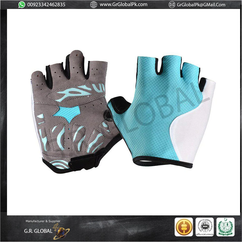 Customizable Design Half Finger Cycling Gloves Summer Sports Cycling Gloves Men  Women Cycling Gloves