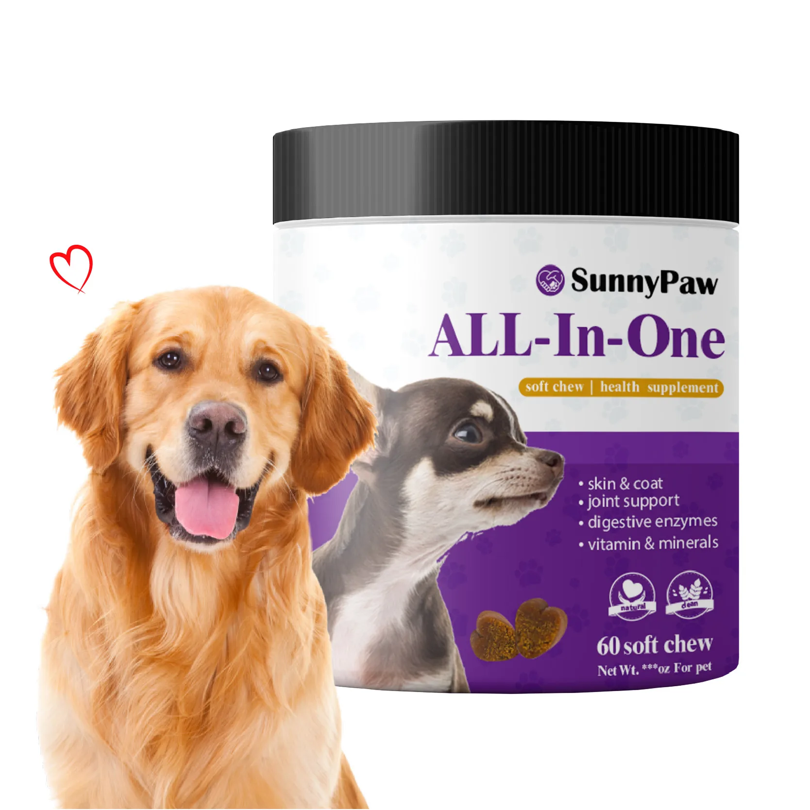 Manufacturer produces delicious natural snacks pet food easy to chew sweet potato multivitamin