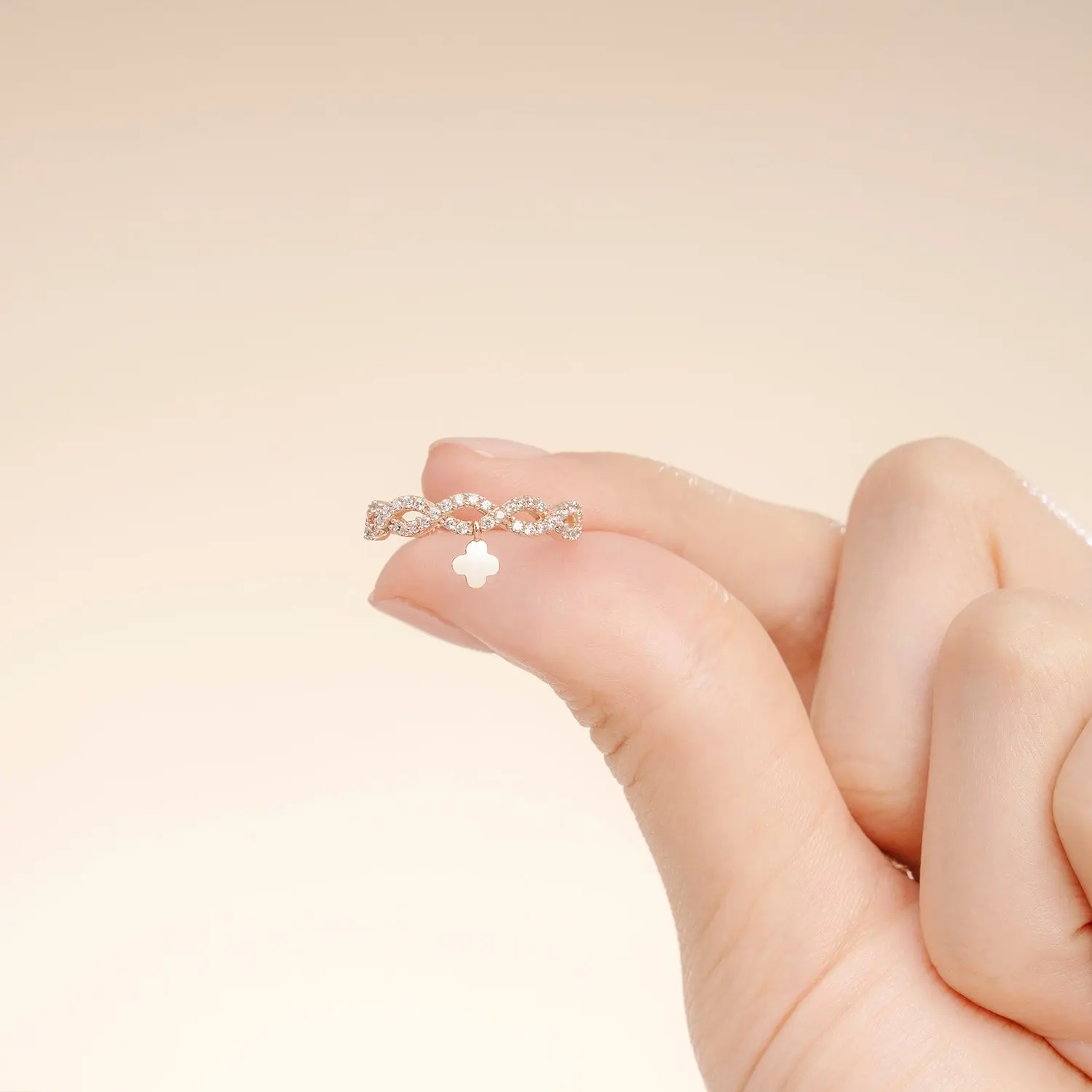 AU750 Solid Gold Jewelry Sets Necklace Earrings Rings For Women Rose Gold Earrings Viet Nam Factory HTJ PTB334