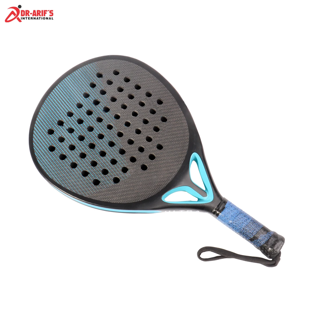 Factory Sale Middle Balance Soft EVA Beach Paddle Tennis Racket Carbon Fiber Frame with 12K Net for Sports