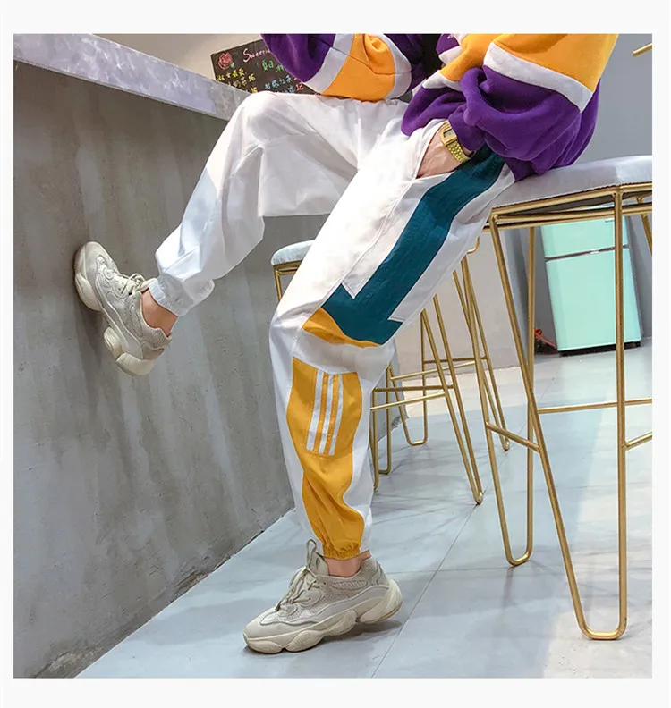 OEM Custom Joggers Sweatpants Men Casual Striped Pants Fashion Loose Track Pants Men Sweat Pants Sports Streetwear Trousers Sale