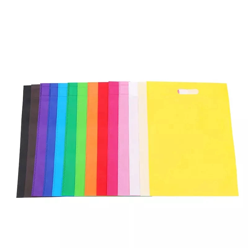 Wholesale waterproof eco friendly custom logo reusable die cut gift tnt non woven shopping bag