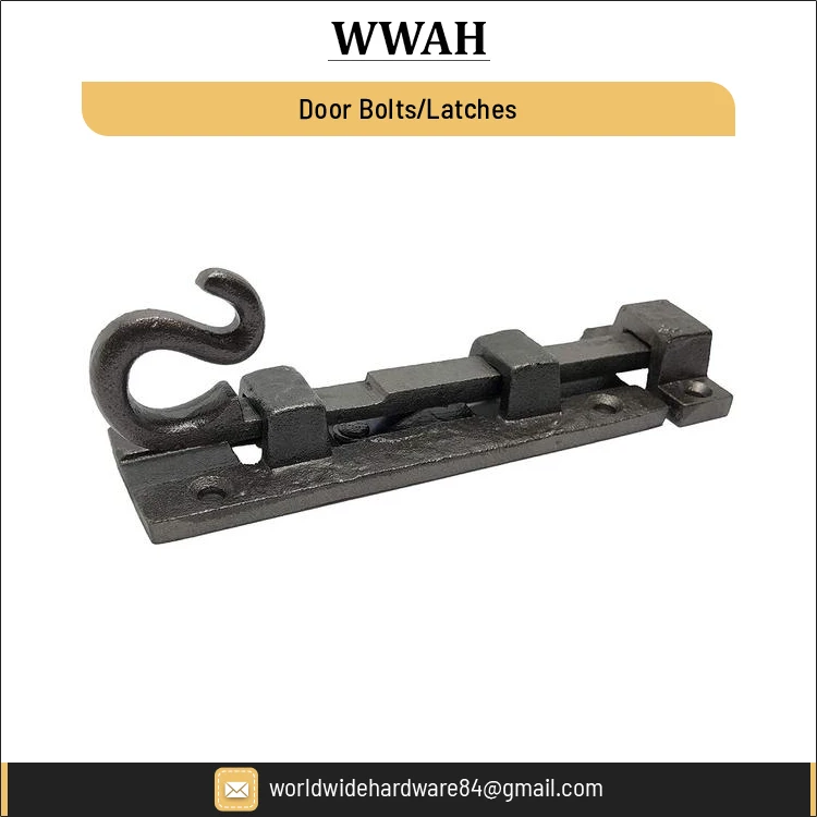 Premium Quality Bulk Selling Door and Window Solid Hardware Accessories Cast Iron Flush Bolt and Latches Stopper for Sale