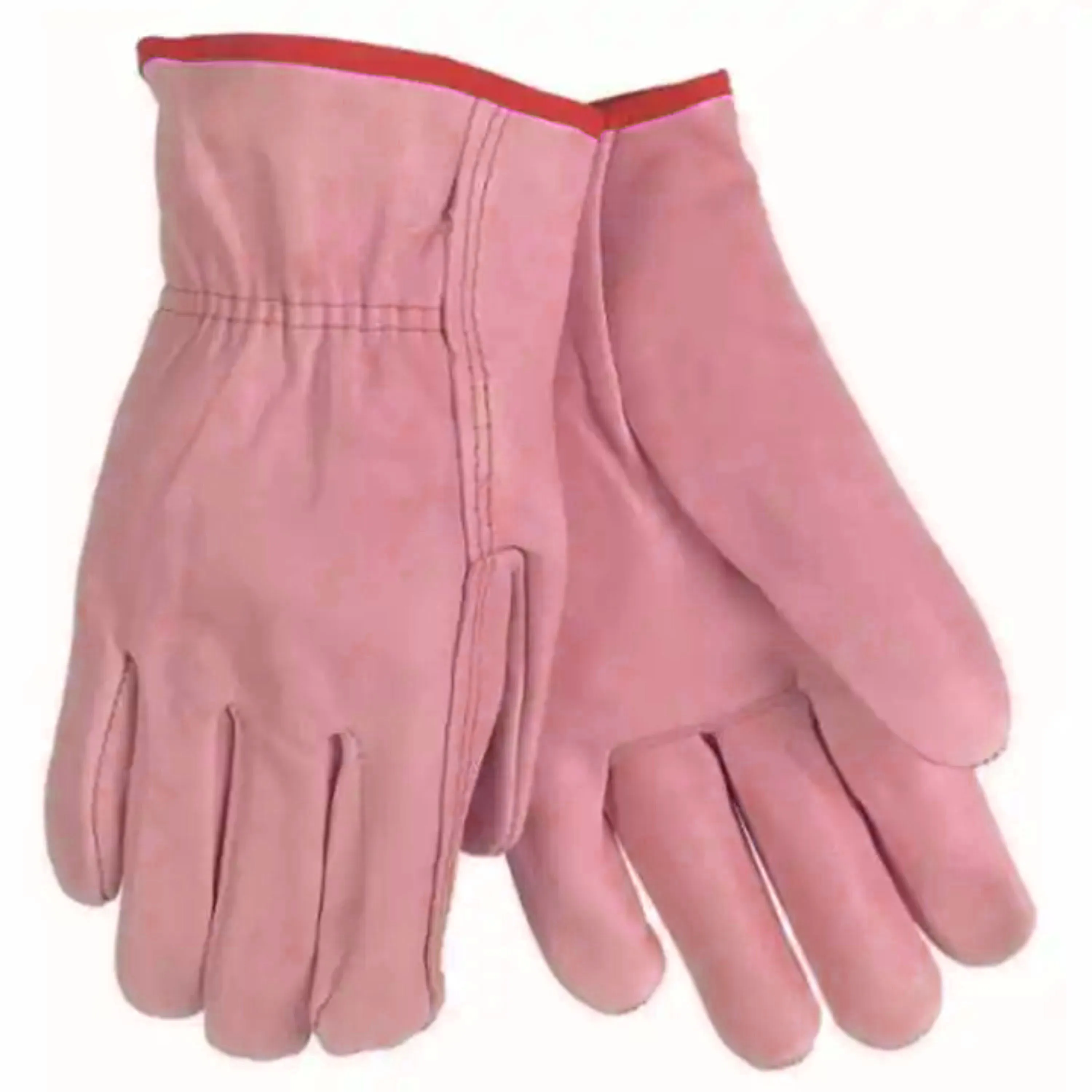 Economy Grade Drivers Gloves with Cowhide Grain Leather Palm Leather Industrial Safety Gloves for Labor and Construction Safety