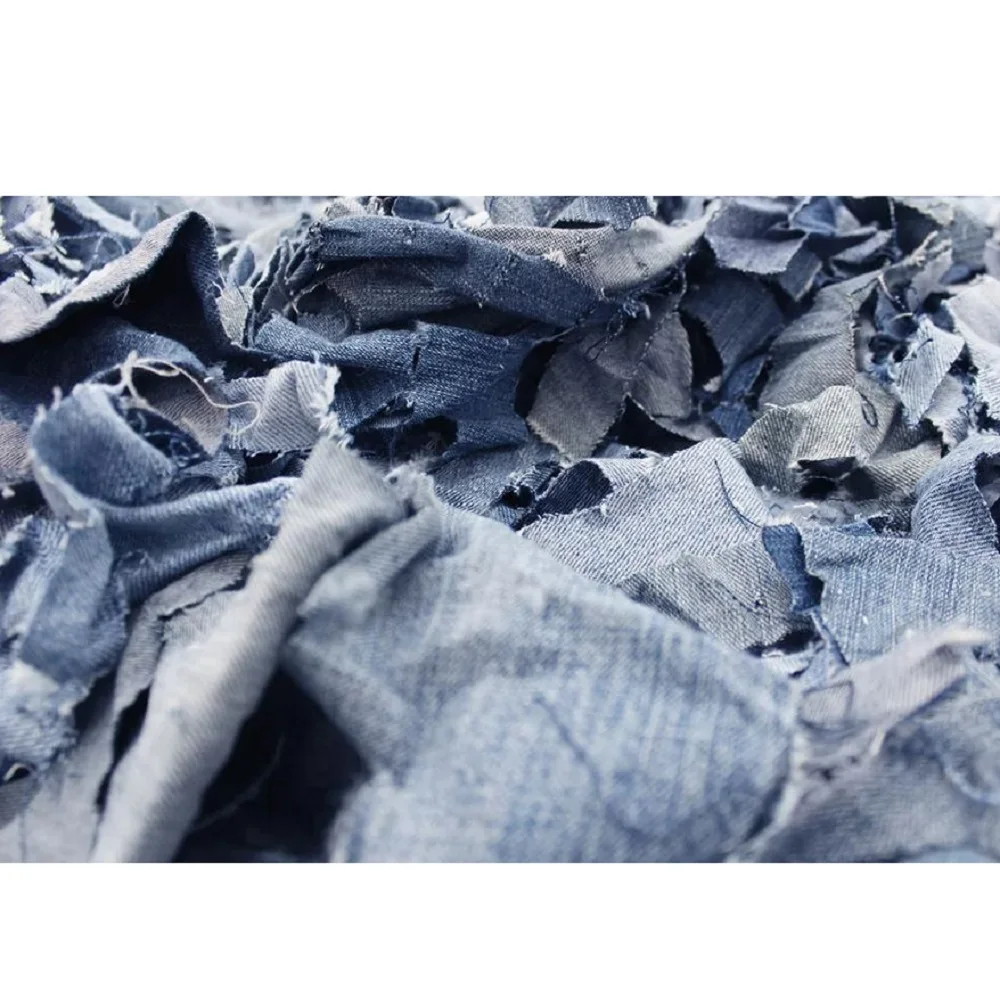 100% Denim Fabric Cutting Waste Hot Sale Industrial Textile Waste Cutting of Knit Woven Fabrics Wool Waste From Bangladesh