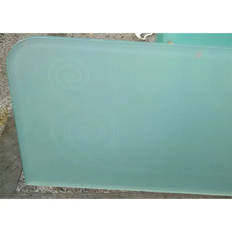 Acid Etched Windows Eva Price Tempered Sgp Furnace Decorative Curved Laminated Glass