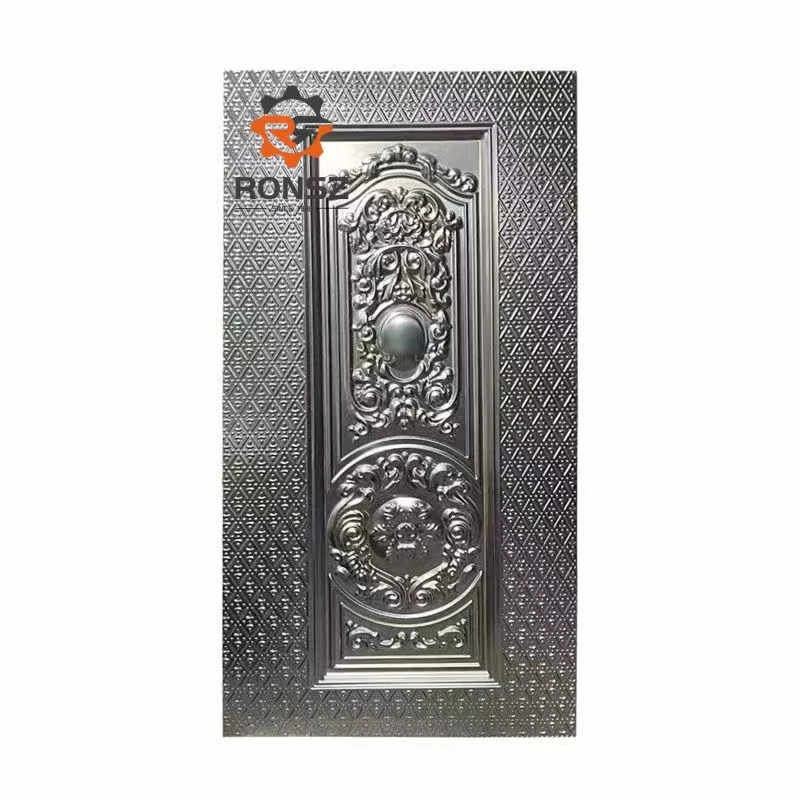 Reasonable Price Moulded Steel Door Skin Embossed Pressed Metal Door Skin Panel For Door