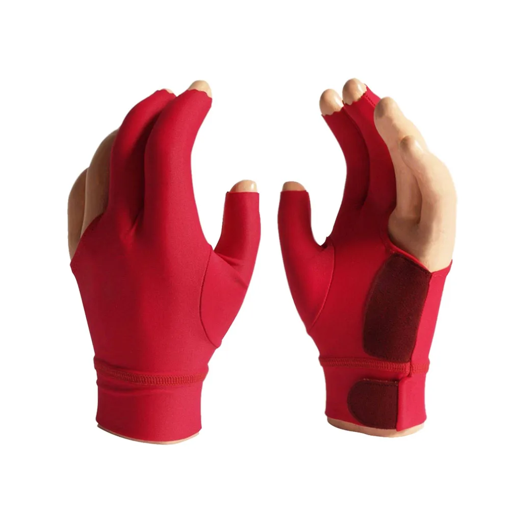 New Arrival Non Slip Billiard Cue Gloves,Billiard Pool Shooters 3 Fingers,Gloves Billiard Gloves Snooker Billiard Accessories