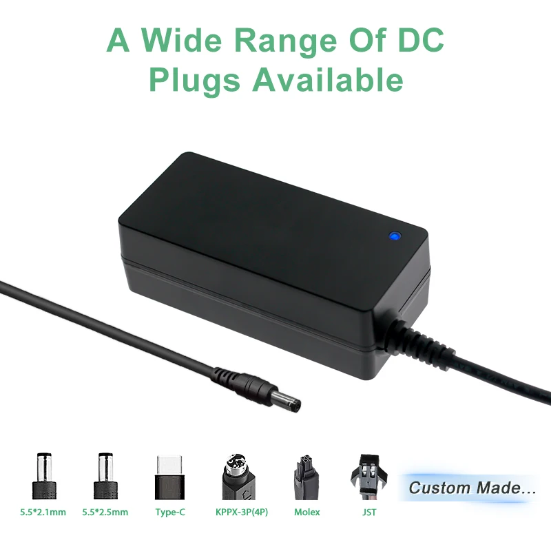 EU Plug Reliable 24V 3A 5V 10A 19V 1.5A 9V 4.5A 36V 0.8A Power Adapter with TUV GS Certification for Audio Amplifiers,