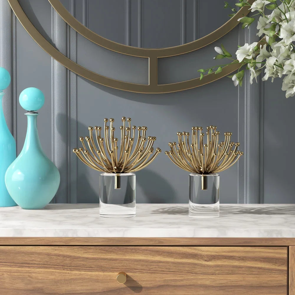 Decorative Metal Tabletop Handmade Figurines & Sculptures For Home & Office Decor