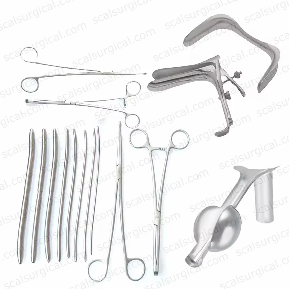Cutting Edge Gynecology Surgical Instruments: Latest Medical Surgery Box Dilatation And Curettage Tool Set