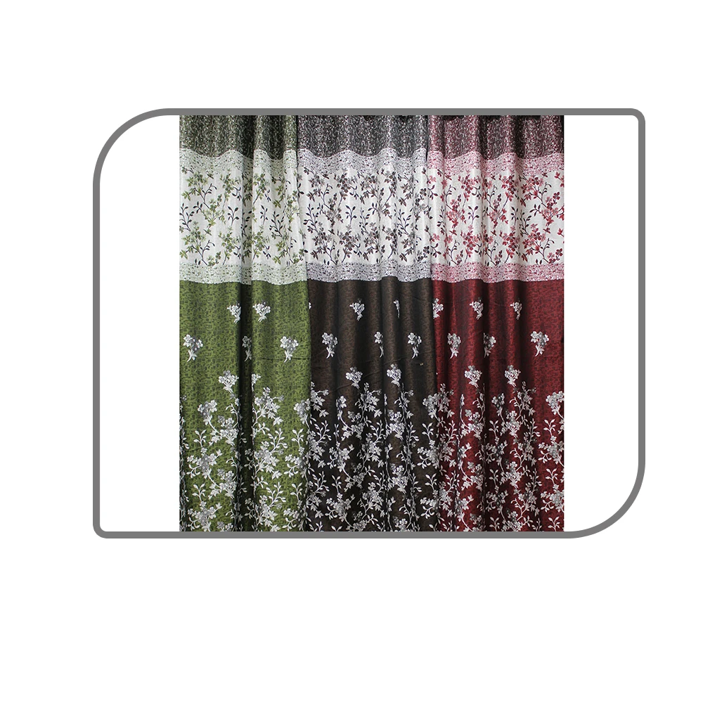 Floral Printed Traditionally Woven Polyester Fabric Home Decorative Curtains Neelkamal Wholesale Manufacturer