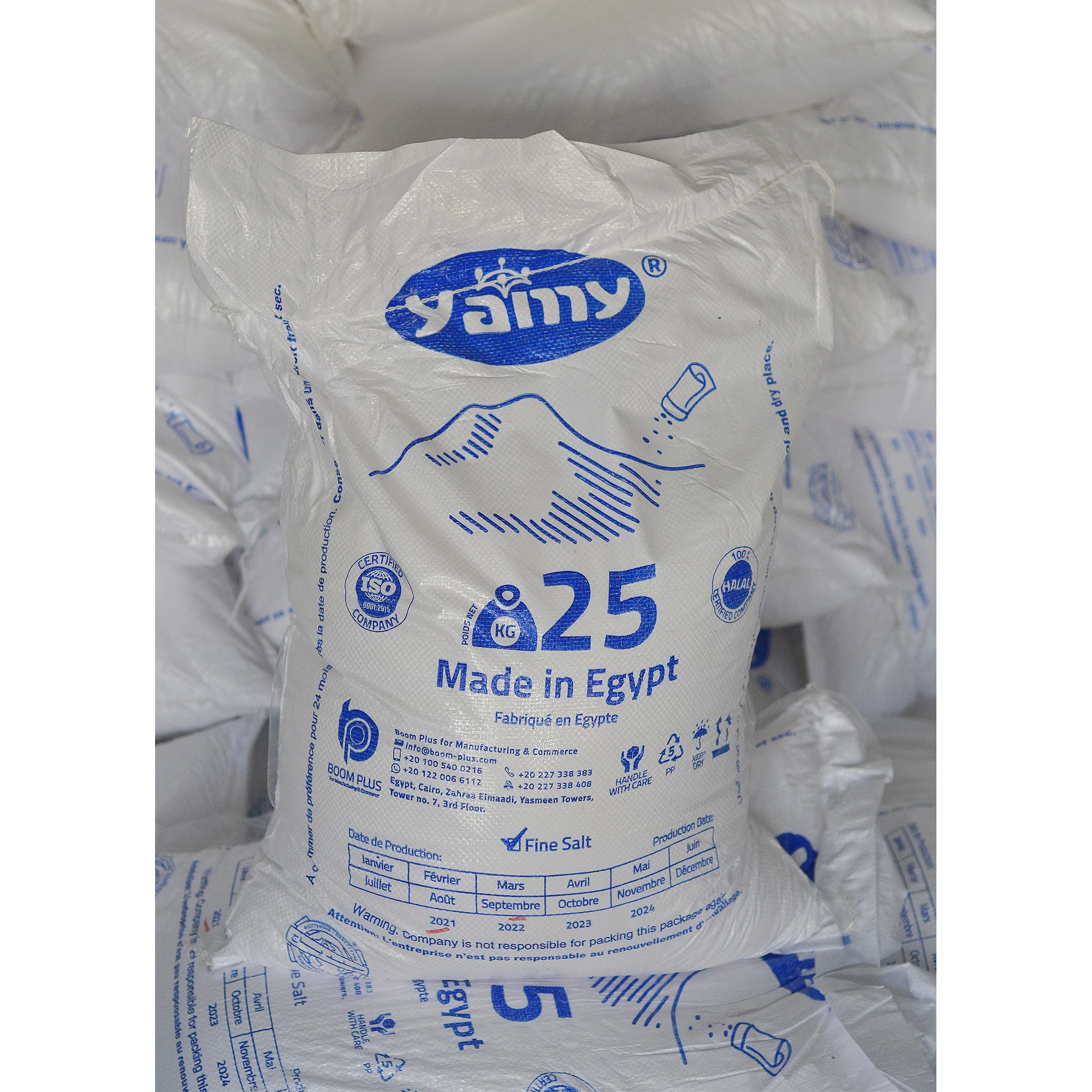 Yamy Blue 25 кг соли из египетских озер по оптовой цене низкая цена лучшая соль ISO 9001 Halal