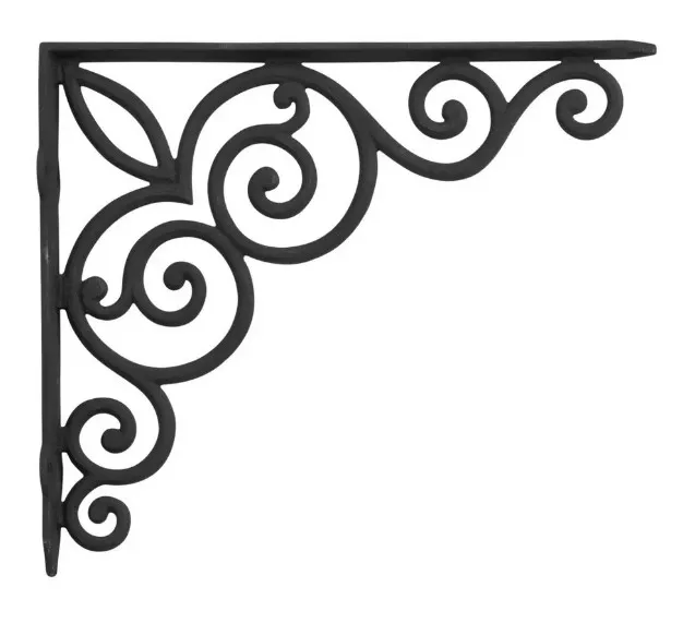 Durable Rustic Casting Style Iron Fixture Wall Brackets Furniture Hardware Best Bulk Selling Bracket for Supporting Shelf